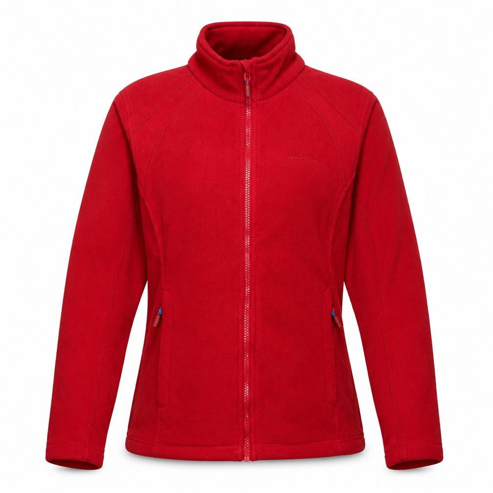 Afaucho Women's Red Fleece Jacket, XS, Mid-Length