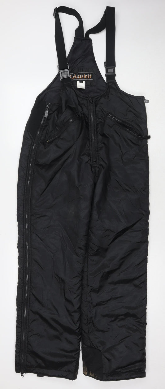 LA Spirit Black Unisex Jumpsuit M Nylon Zip