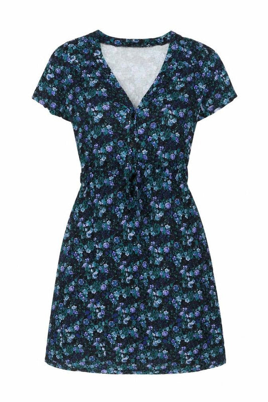 Front view of French Connection Floral Women's Dress, size 6, A-Line