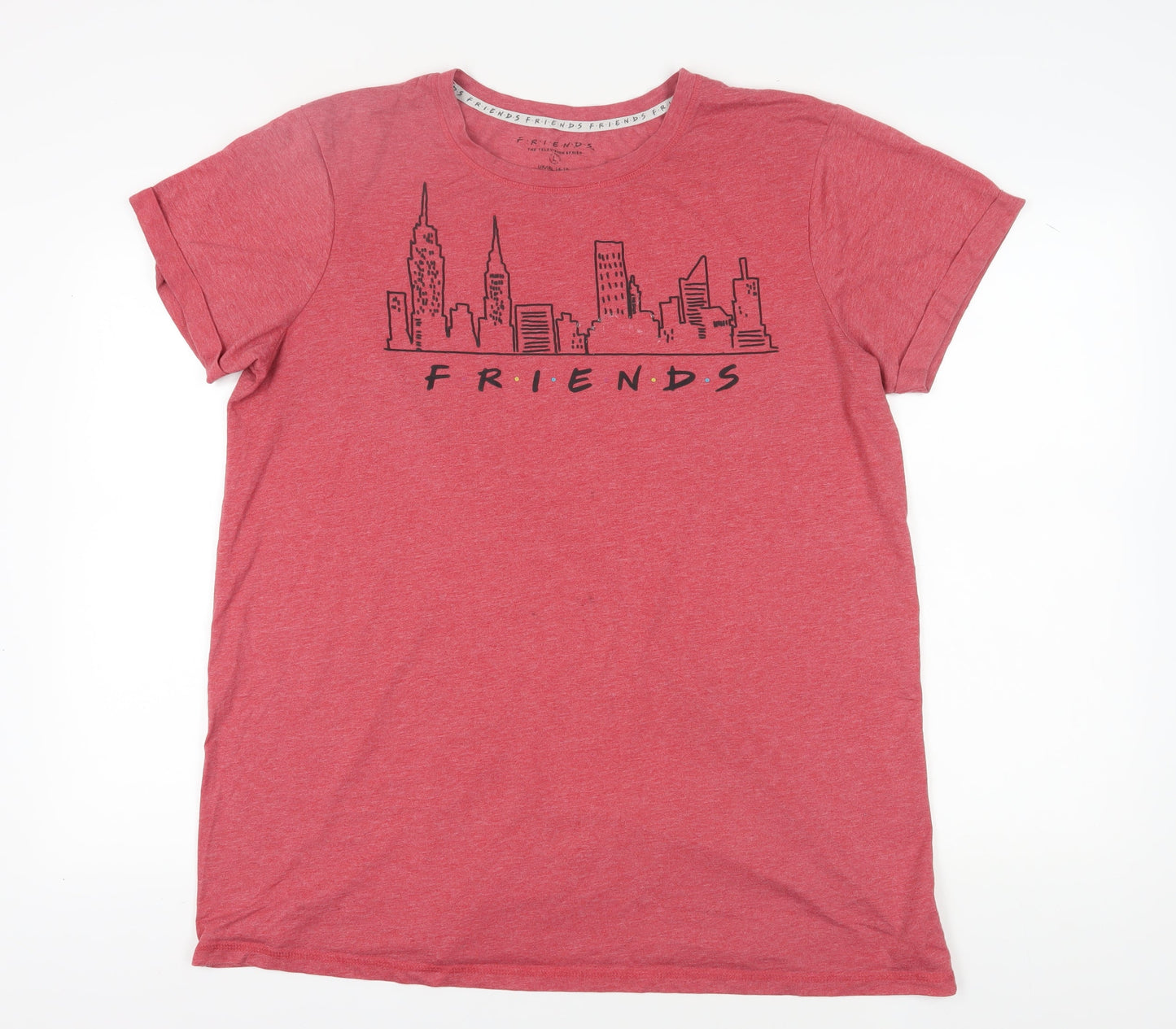 Friends Unisex Red T-Shirt, Casual Style