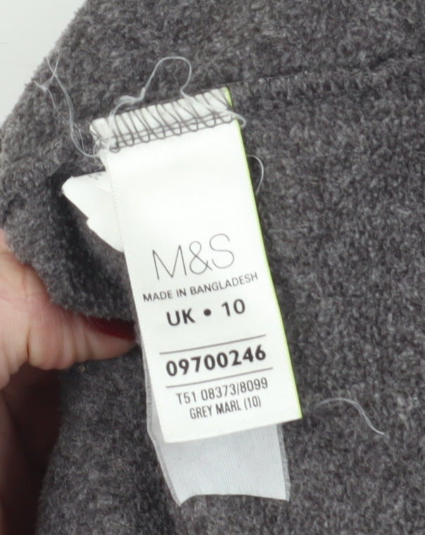Marks and Spencer Women's Grey Basic Jacket Size 10