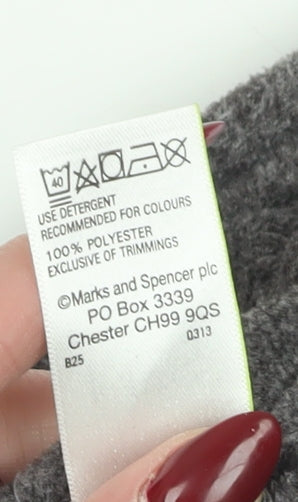 Marks and Spencer Women's Grey Basic Jacket Size 10