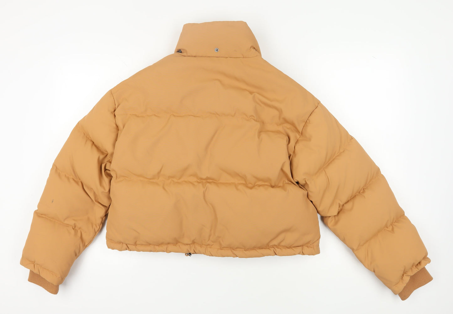 H&M Women's Beige Puffer Jacket Fits Size 4 Winter Style