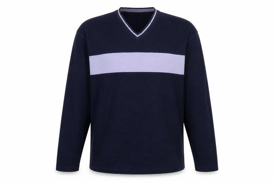 Marks & Spencer Men's Blue V-Neck Pullover Sweatshirt M