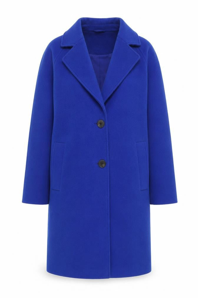Marks & Spencer Women's Blue Overcoat - Size 12