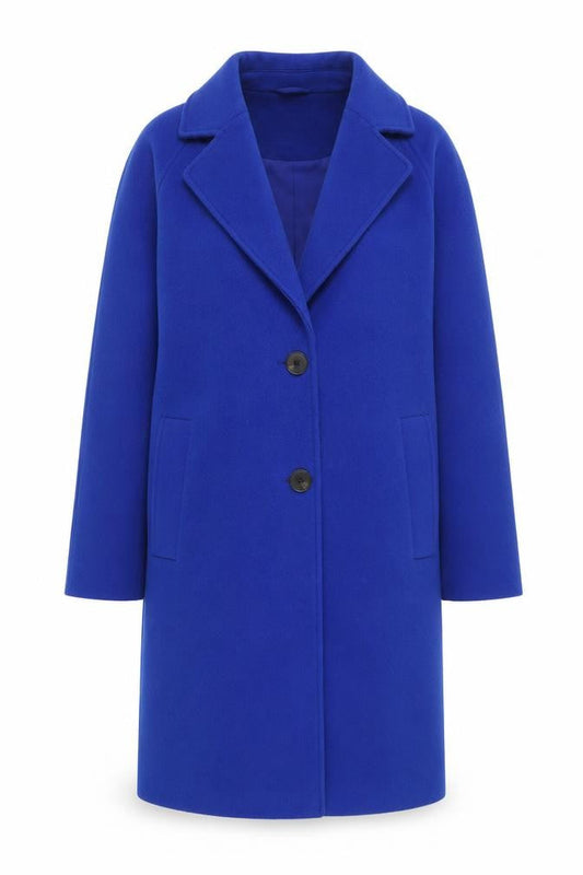 Marks & Spencer Women's Blue Overcoat - Size 12