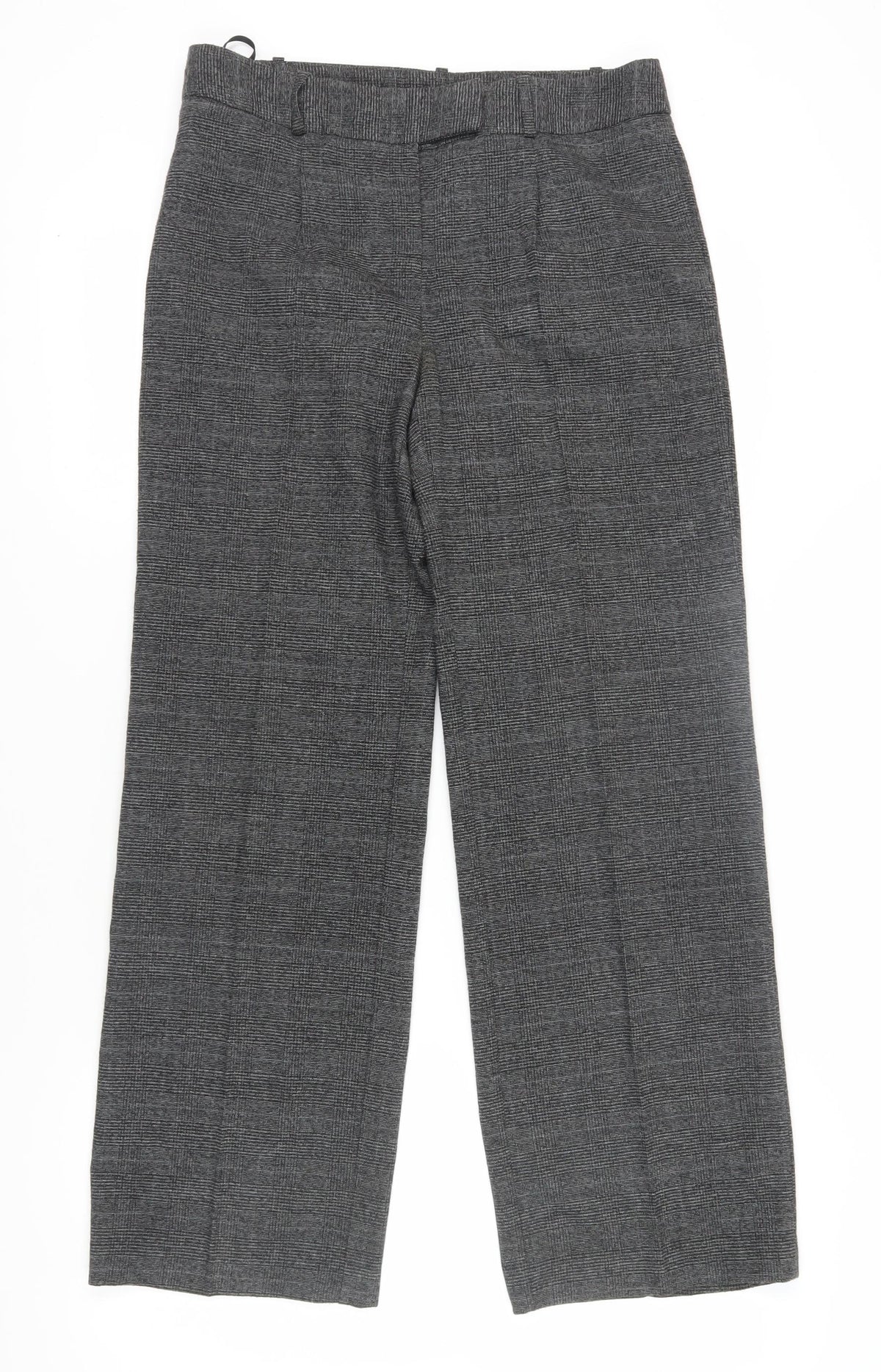 Next Women's Grey Check Dress Pants Size 12