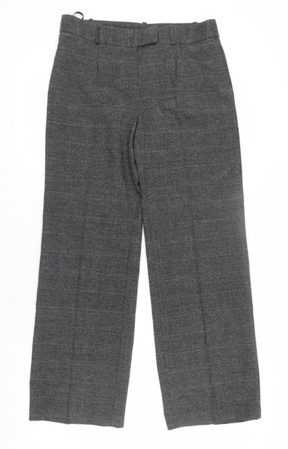Next Women's Grey Check Dress Pants Size 12