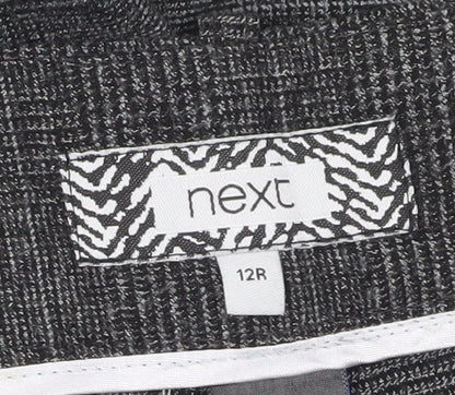 Next Women's Grey Check Dress Pants Size 12