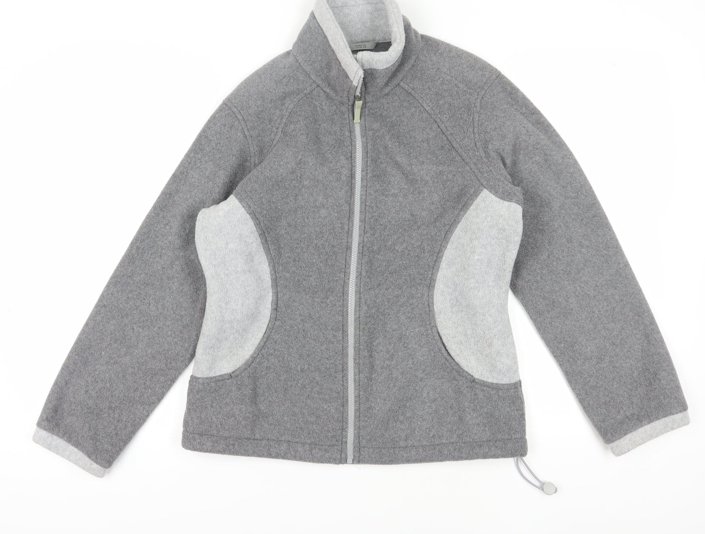 Marks and Spencer Women's Grey Fleece Jacket Size 12