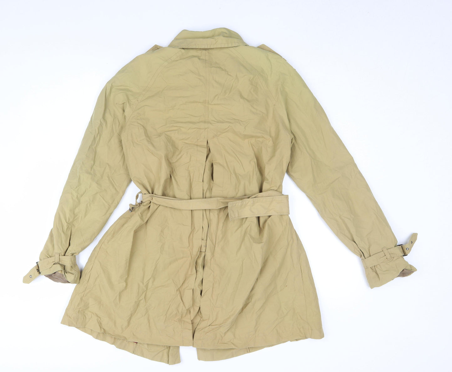 Zara Women's Beige XS Trench Coat Belted Classic Style