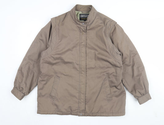 Crossfell Unisex Brown XL Basic Jacket, Winter Casual