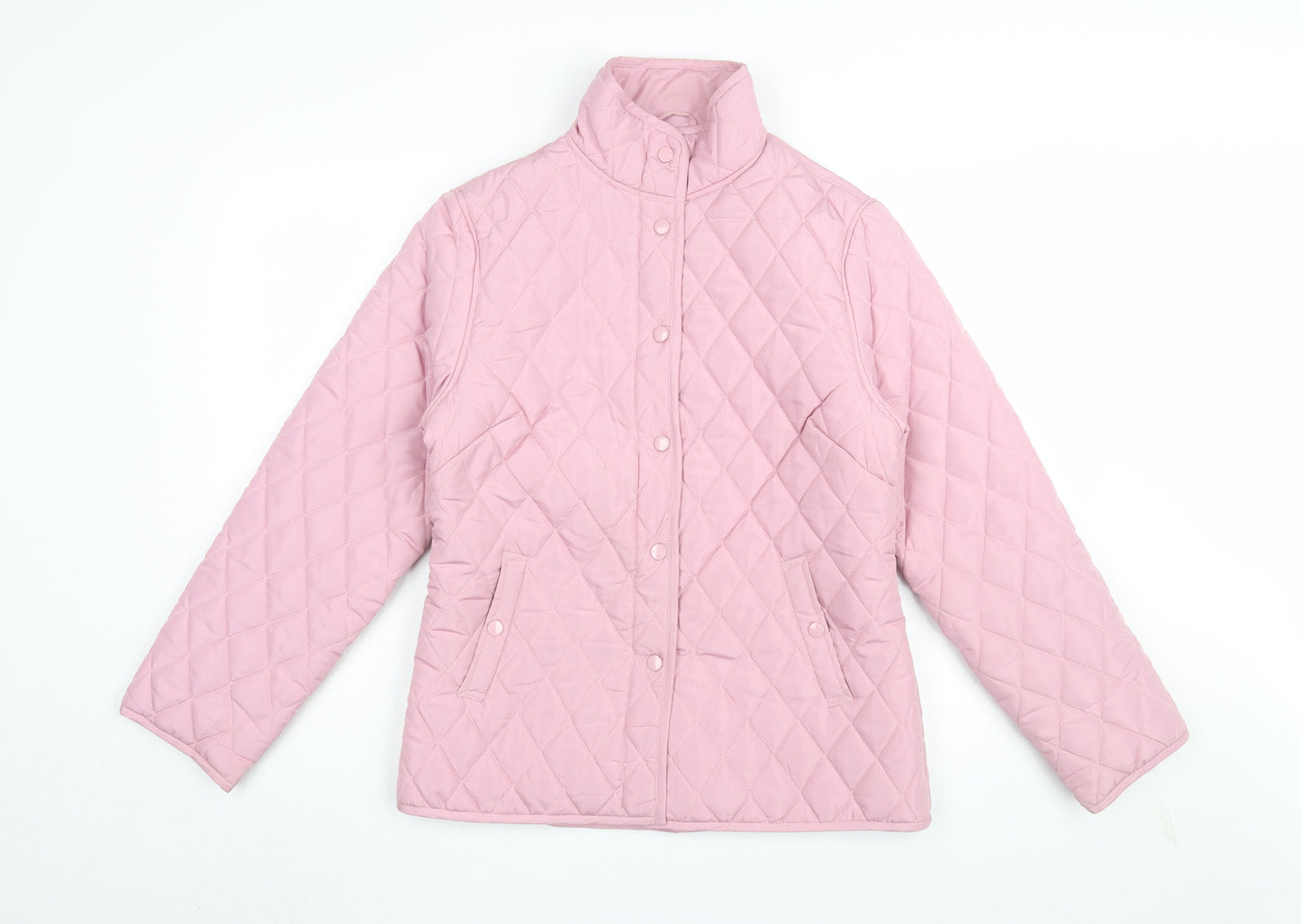Pure & Natural Women's Pink Quilted Jacket Size S