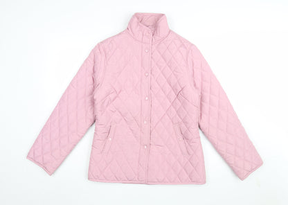 Pure & Natural Women's Pink Quilted Jacket Size S