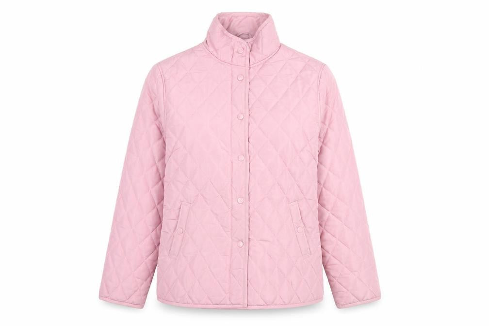 Pure & Natural Women's Pink Quilted Jacket Size S