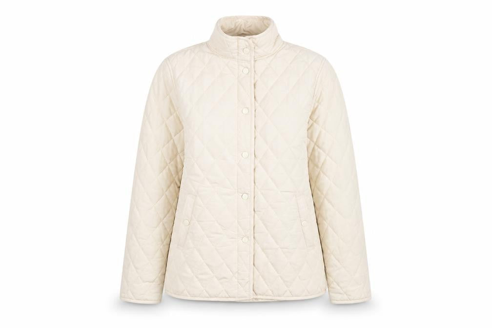 Pure & Natural Women's Beige Quilted Jacket S