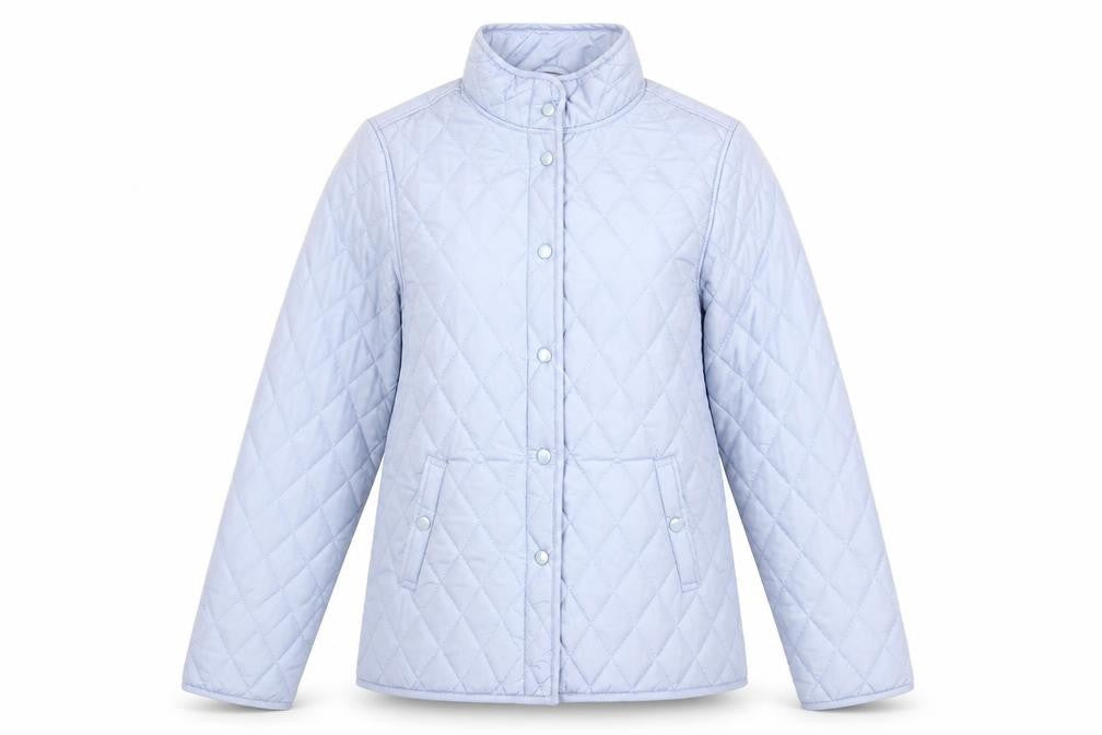 Pure & Natural Women's Blue Quilted Jacket S Casual