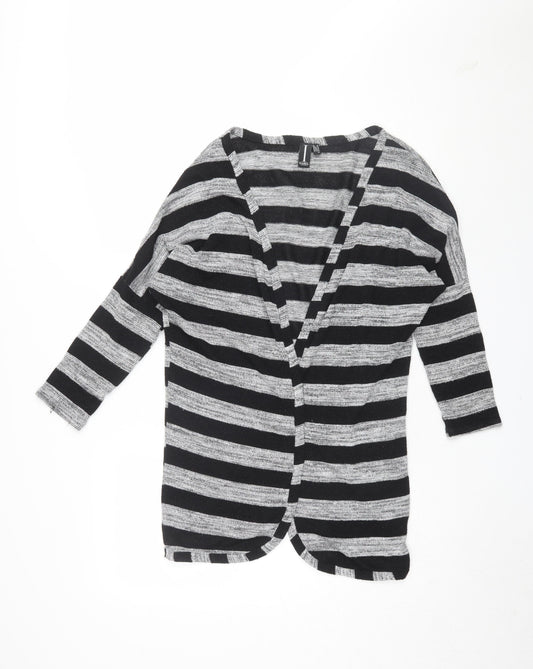 Izabel London Women's Multicoloured Striped Cardigan Size 10