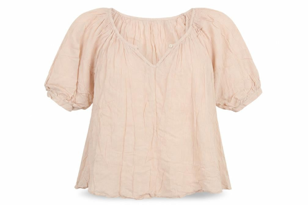 Vila Women's Beige Short Sleeve Blouse - S