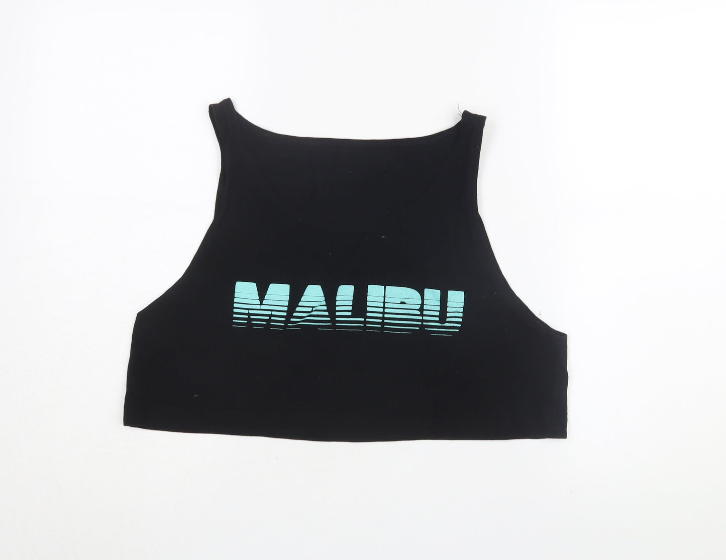 American Apparel Women's Black Cropped Tank Top