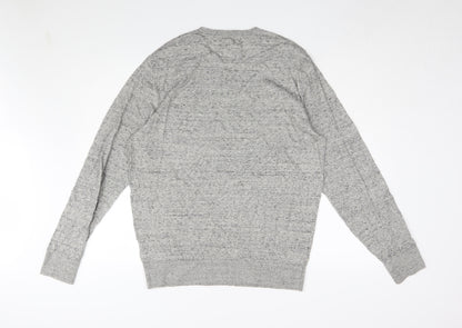 Gap Men's Grey Pullover Jumper, M, Cotton Blend