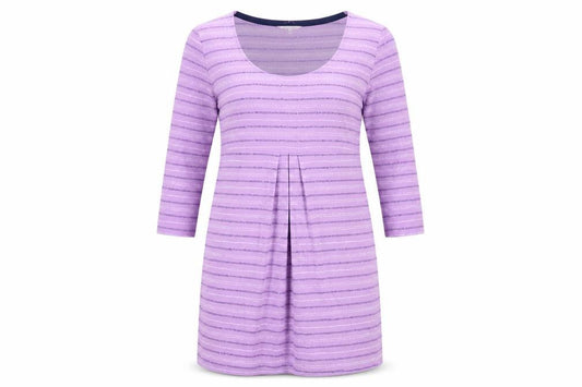 White Stuff Women's Purple Striped Shift Dress UK 10