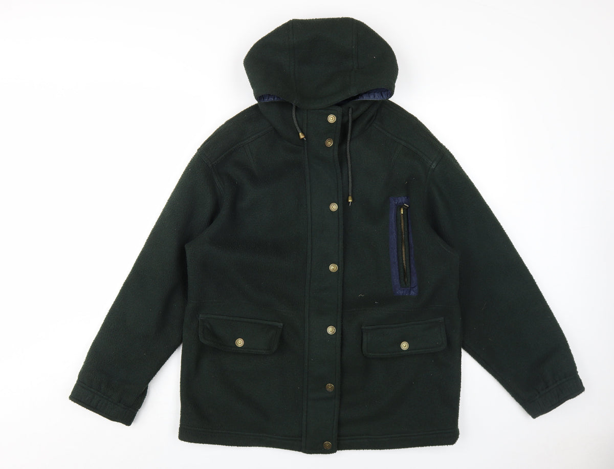 Next Women's Green Parka Jacket, Size S, Hooded