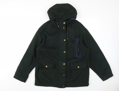 Next Women's Green Parka Jacket, Size S, Hooded