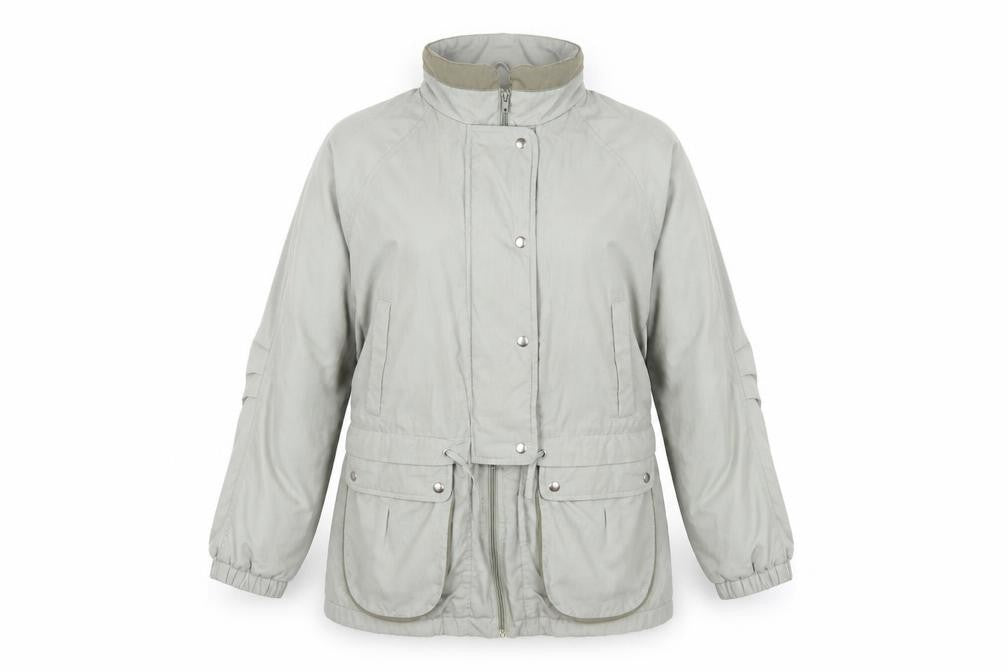 Nuage Women's Green Parka Jacket, Size 12, Relaxed Fit