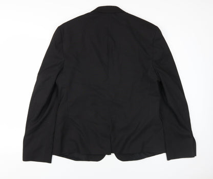 Back view of ASOS Black Men's Blazer, size 44, Formal Wear