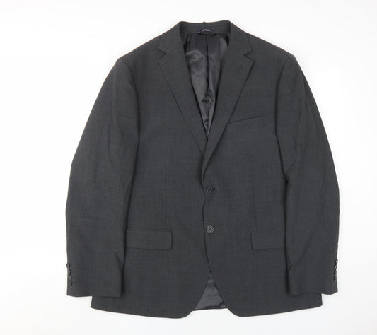 Marks and Spencer Men's Black 42R Blazer, Notch Lapel, New