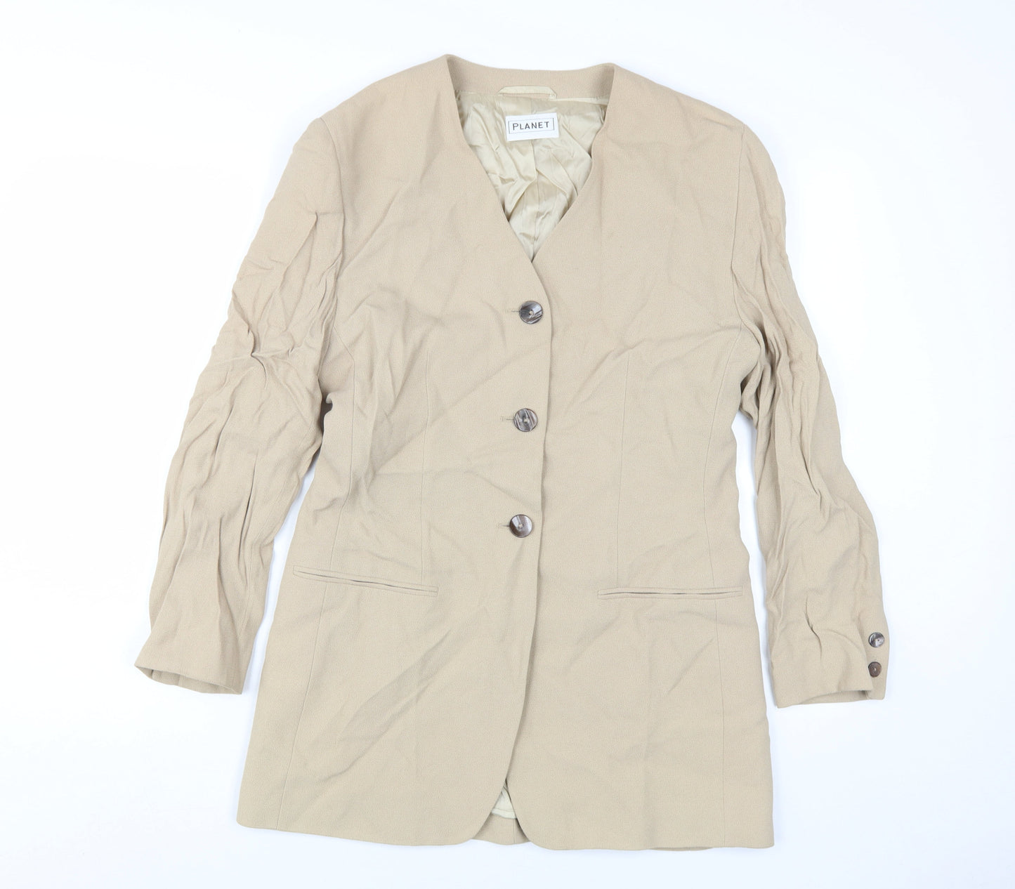 Planet Women's Beige Blazer Size 10 for Business/Casual