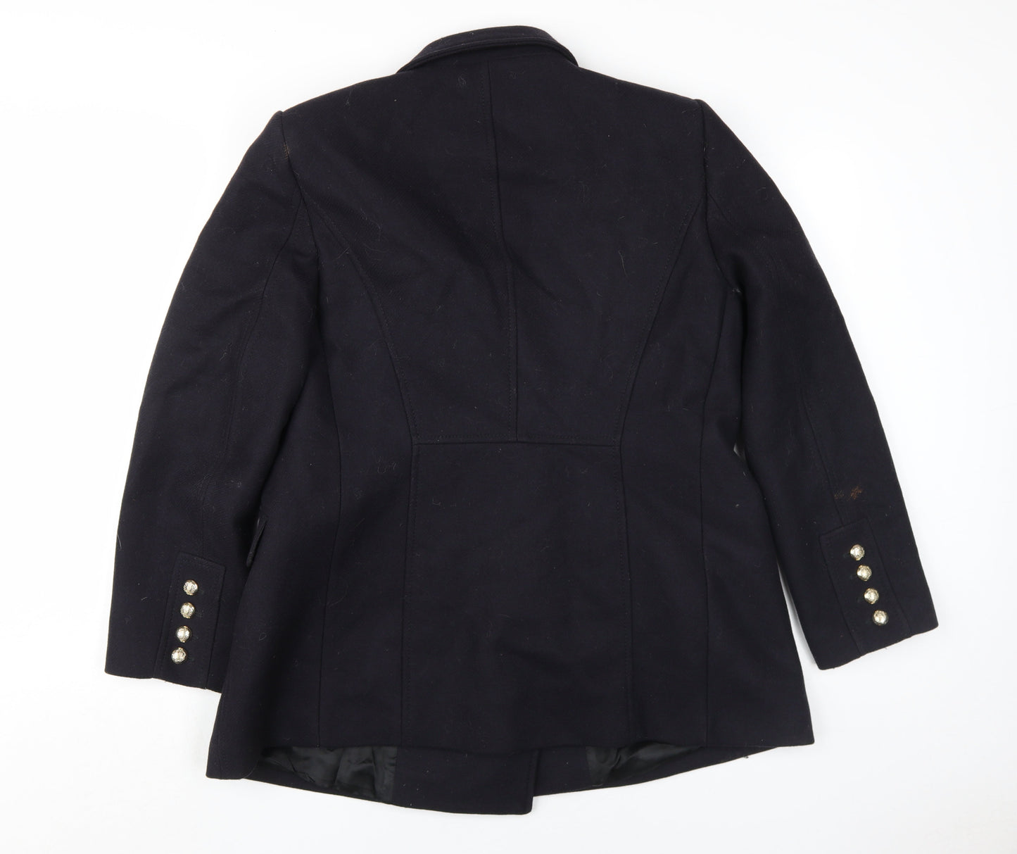Zara Women's Black Wool Pea Coat Size 6