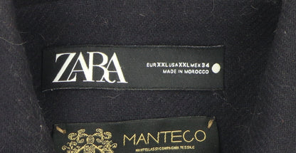 Zara Women's Black Wool Pea Coat Size 6