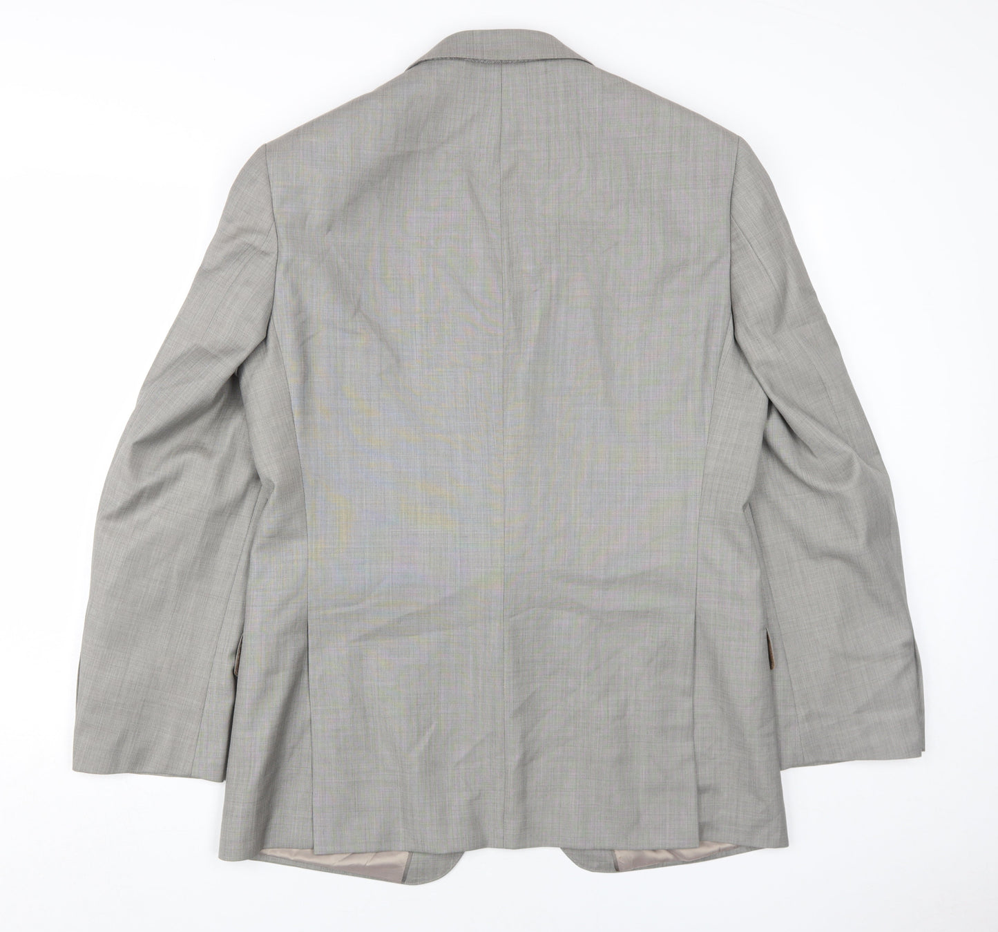 Marks and Spencer Men's Grey Wool Suit Jacket 40R