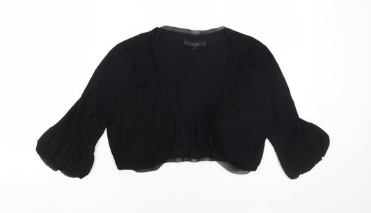 Coast Women's Black 3/4 Sleeve Shrug M