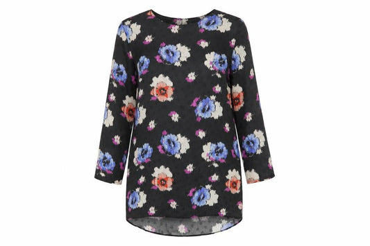 Topshop Women’s Multicoloured Floral Shift Dress UK 8