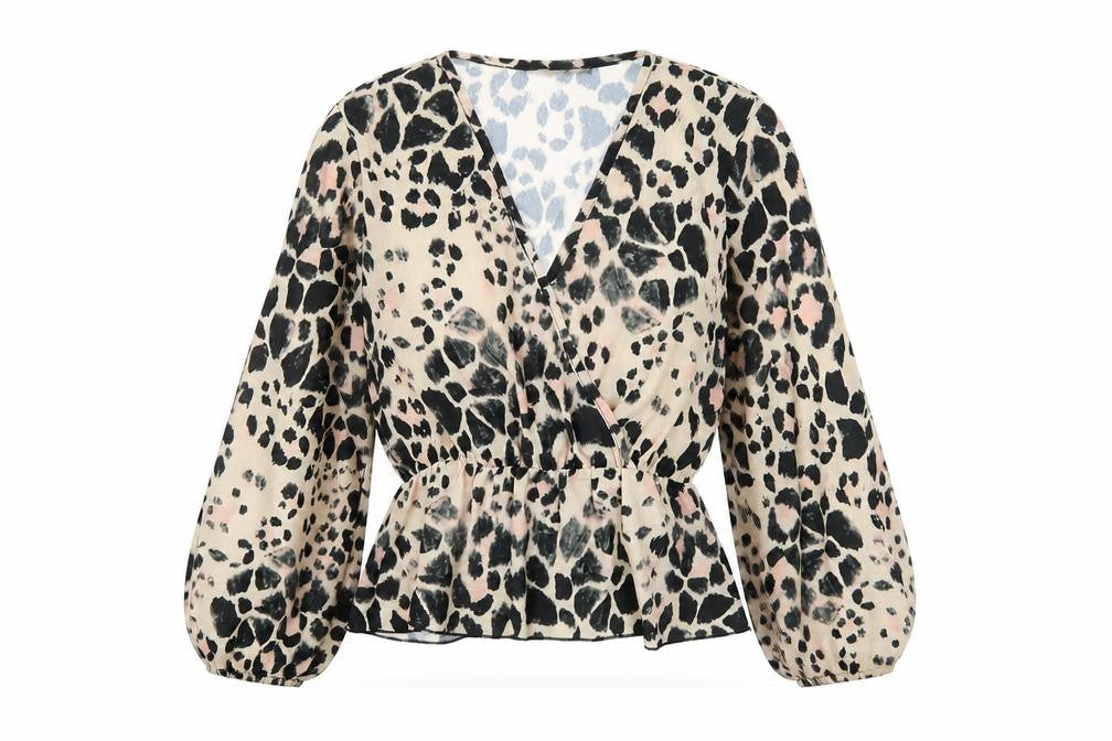 Boohoo Women's Multicoloured Wrap Blouse, Size 10