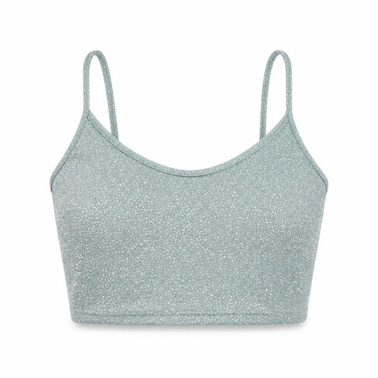 Urban Outfitters Women's Green Glitter Camisole, Size L