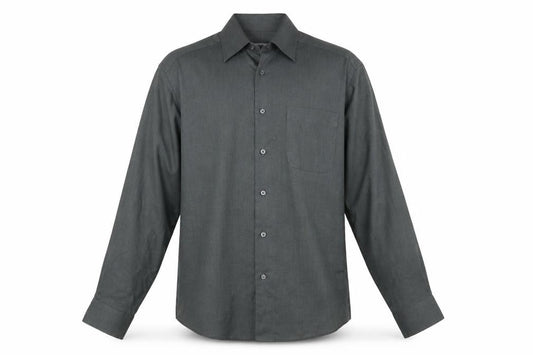Marks & Spencer Men's Green Vintage Button-Up Shirt, Size 15