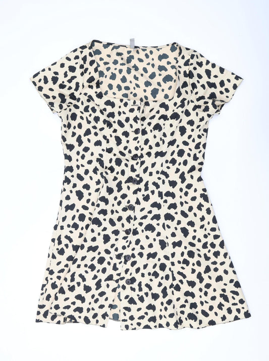 ASOS Women's Animal Print A-Line Dress, Size 14