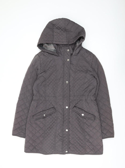 Arabella & Addison Women's Grey Quilted Puffer Jacket
