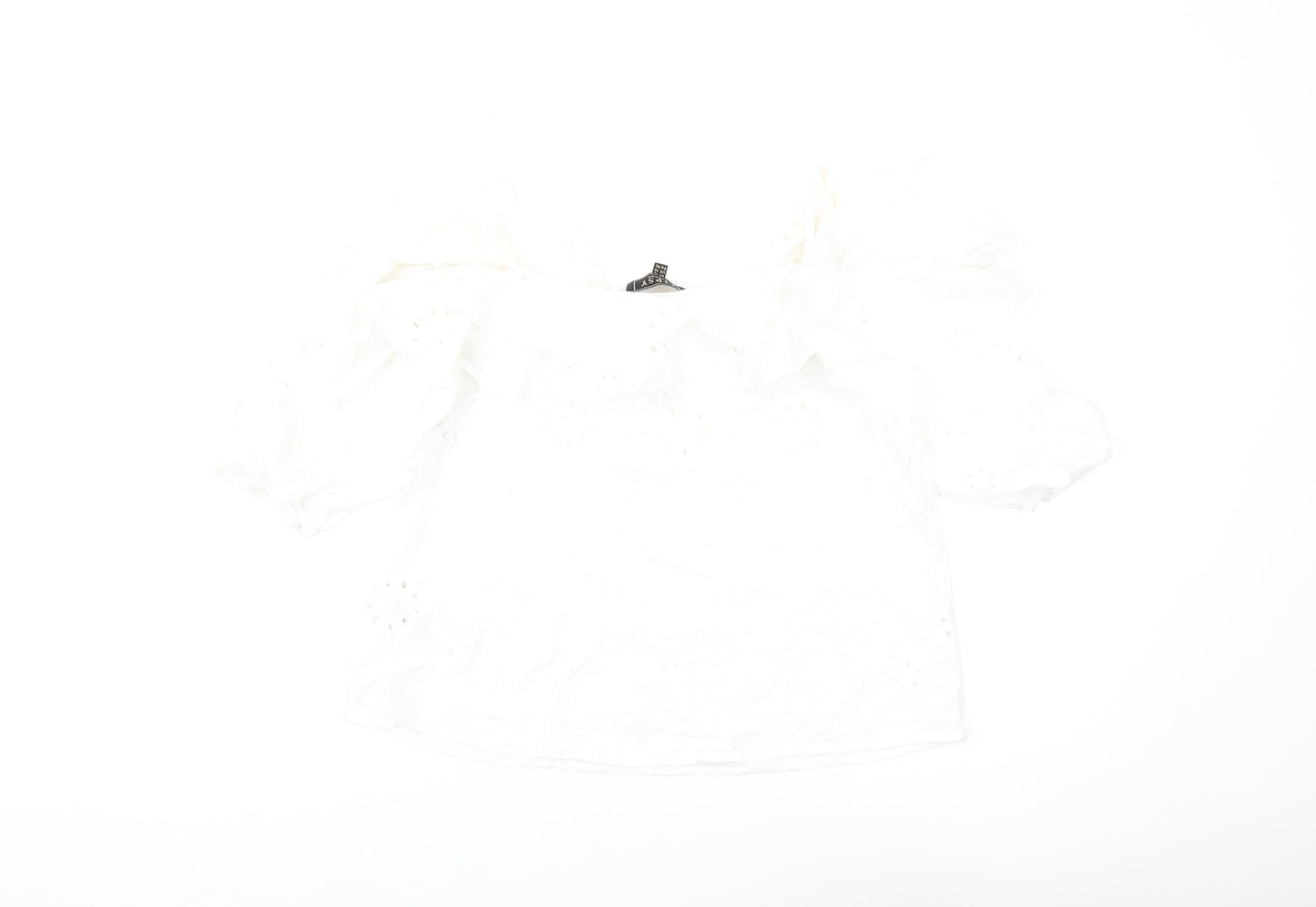 Lipsy Women's White Off the Shoulder Blouse Size 14