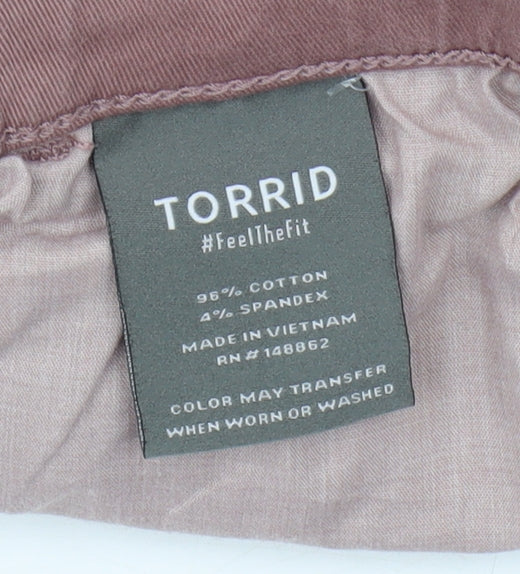 Torrid Women’s Pink Chino Trousers, Size 2XL
