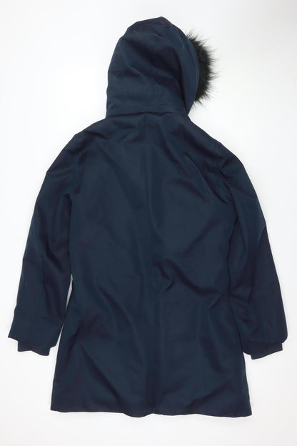 Harcour Women's Blue Parka XL Hooded Jacket