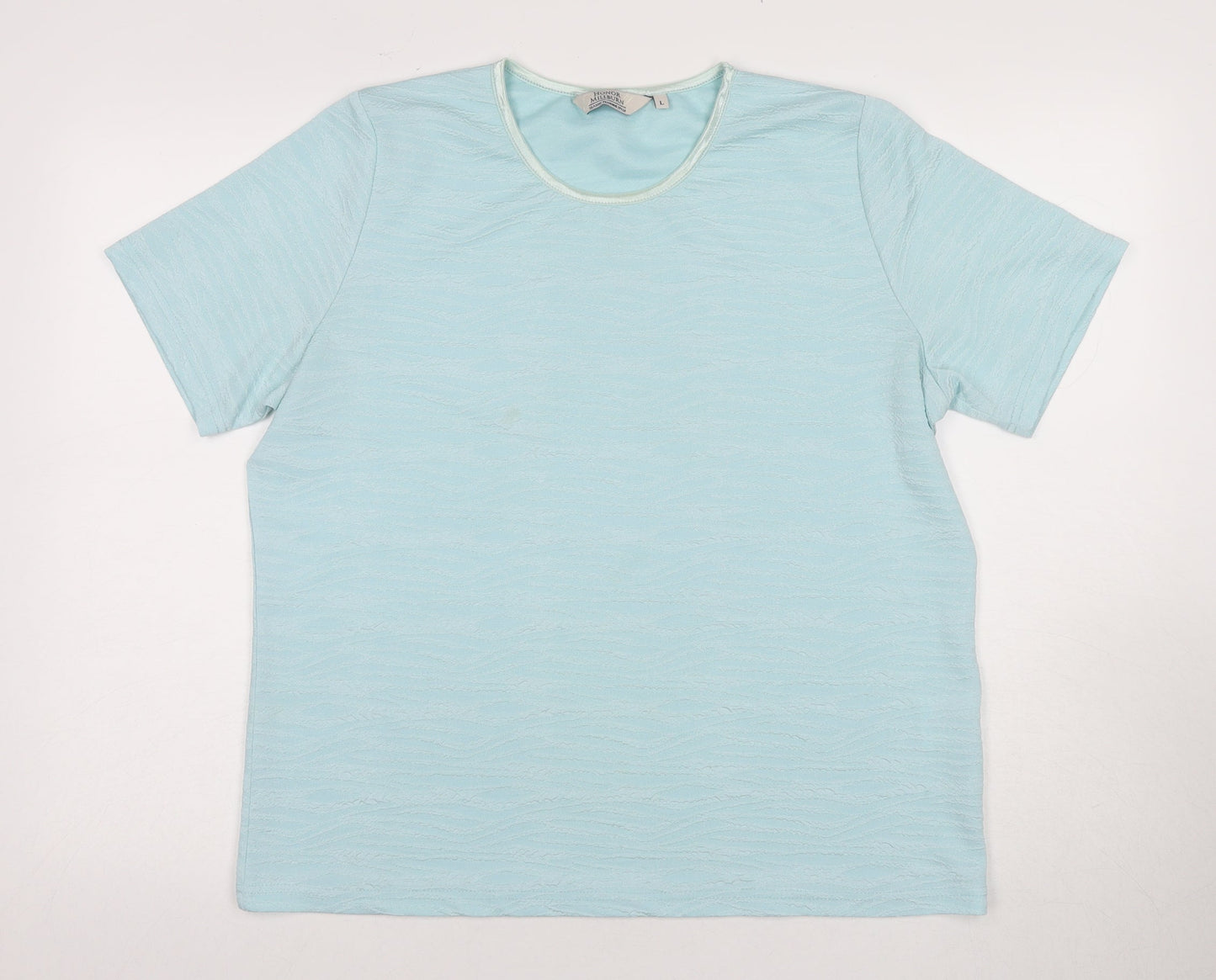 Honor Millburn Women's Blue Crew Neck T-Shirt L