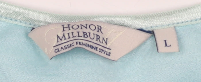 Honor Millburn Women's Blue Crew Neck T-Shirt L