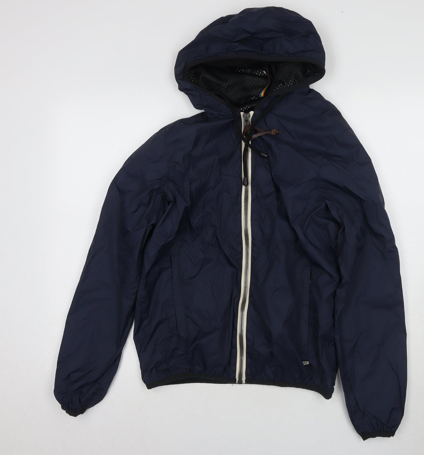 Trez Men's Blue Windbreaker Jacket S Hooded Casual