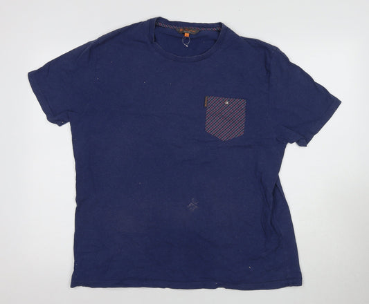 Ben Sherman Men's Blue T-shirt, Size XL.