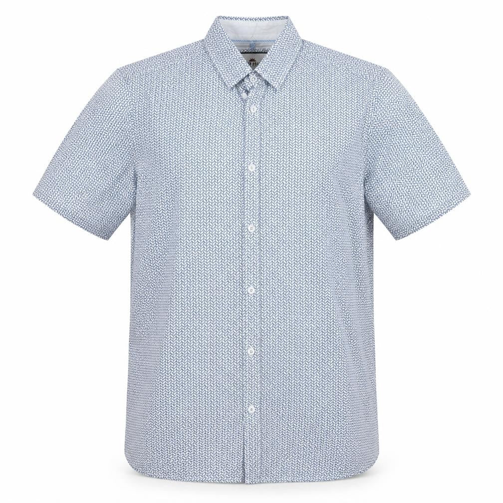 Ditch Plains Men's Blue Geometric Shirt Size S